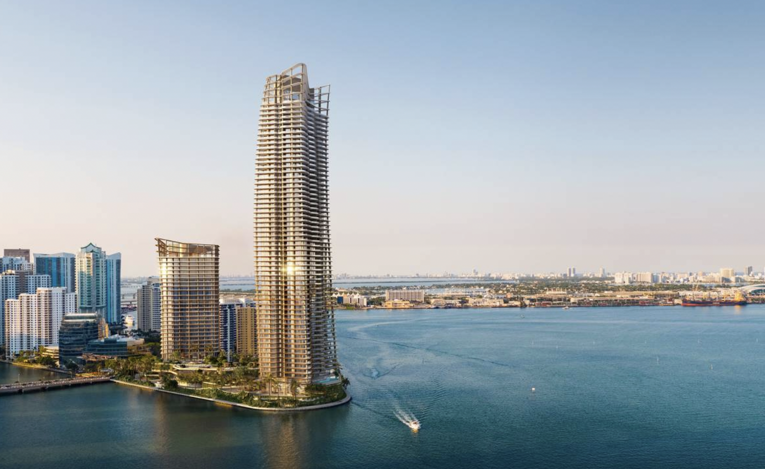 マンダリン オリエンタルが牽する引Brickell Key再開発! 爆破解体を経て、超高級複合開発プロジェクトOne Island Driveを始動!